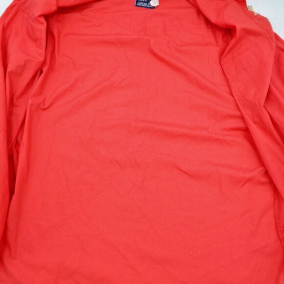 Wrangler Pearl Snap Button Red Shirt Cowboy Cut 1980s Regular Fit XLong Tails - Picture 9 of 11